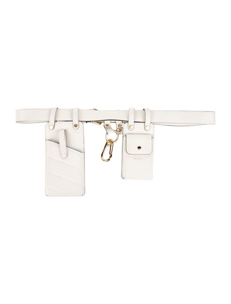 fendi white leather belt bag|fendi belt bag price.